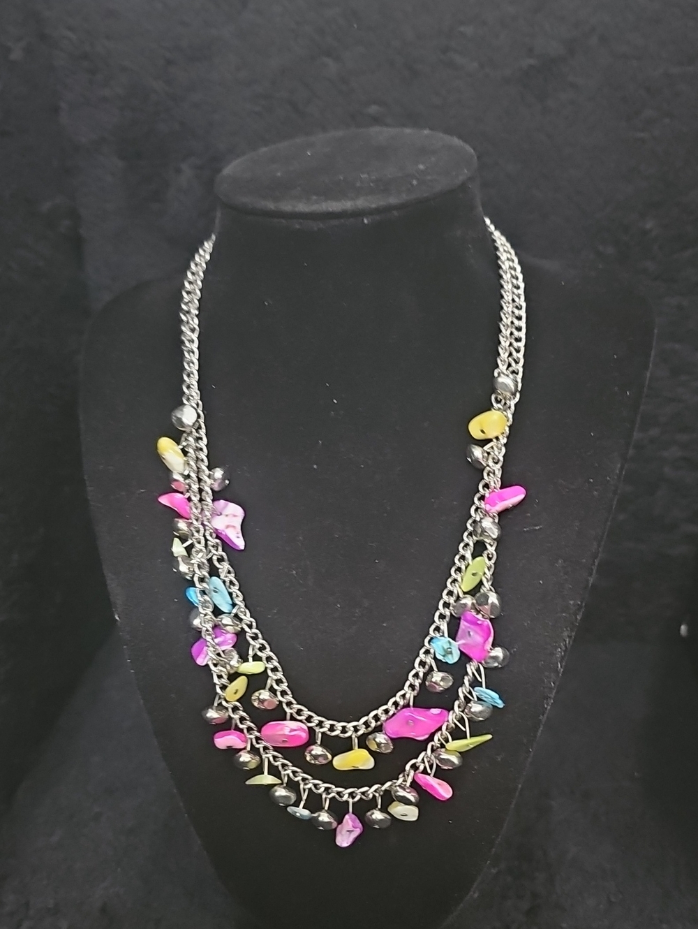 Candy Color Shell Chip 2-Strand Necklace & Bracelet- Women Jewelry